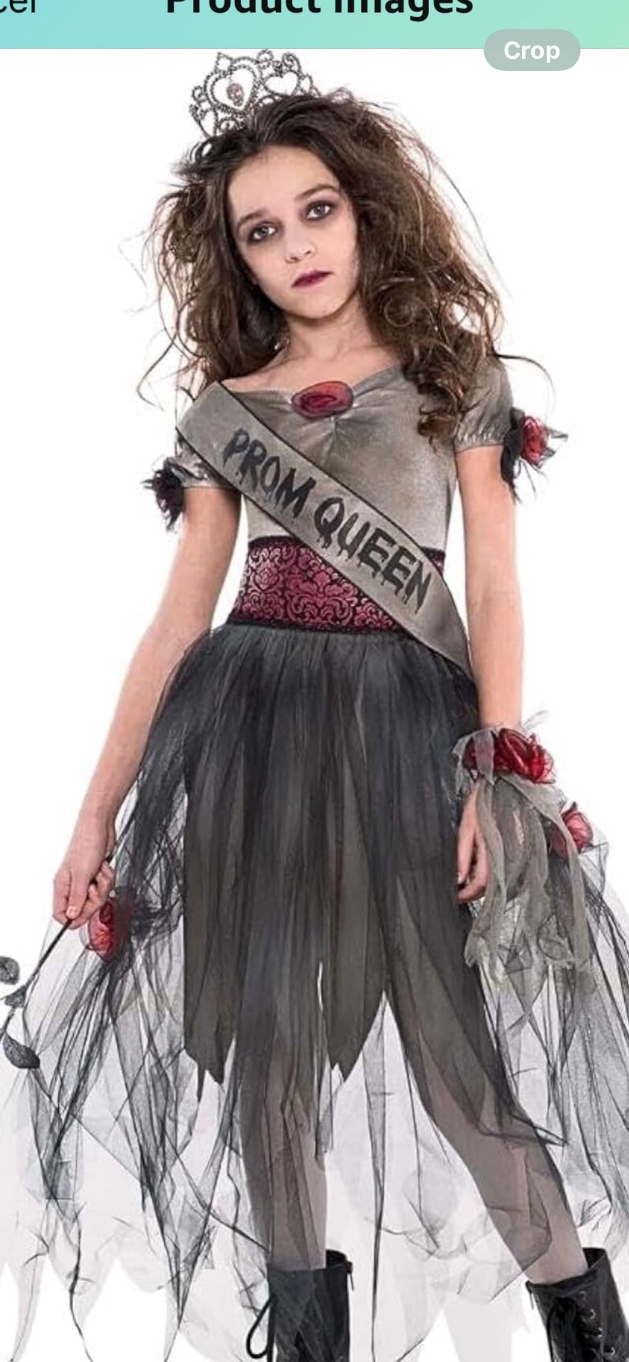 Girls Prom Queen Corpse Halloween Costume
