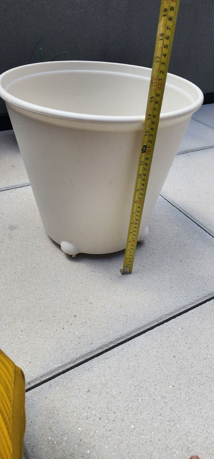 White Rolling IKEA PS FEJÖ Plant Pot