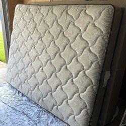 Queen Size Foam Mattress and Box Spring Set With Frame
