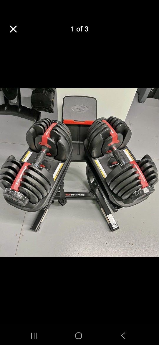 Bowflex Adjustable Dumbbells (52.5) W/ Stand
