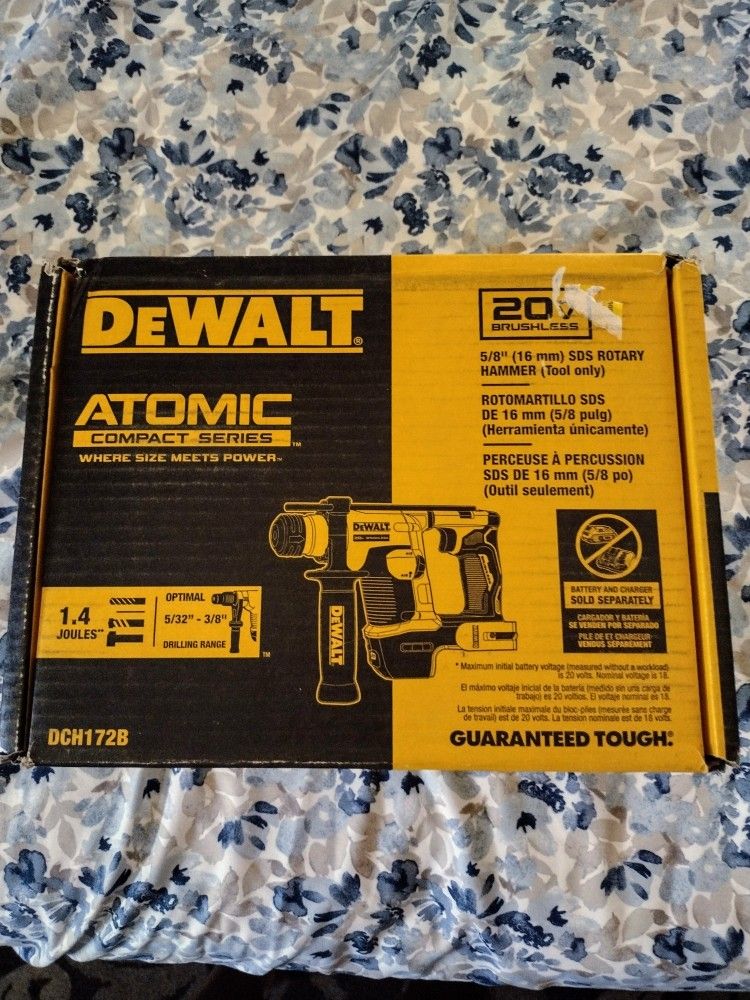 DeWalt ATOMIC 20V MAX 5/8in Rotary Hammer. $150