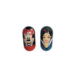 Disney Weeble Minnie Mouse & Snow White Wobble 2005-2006 Kellogg's Toy Beanz