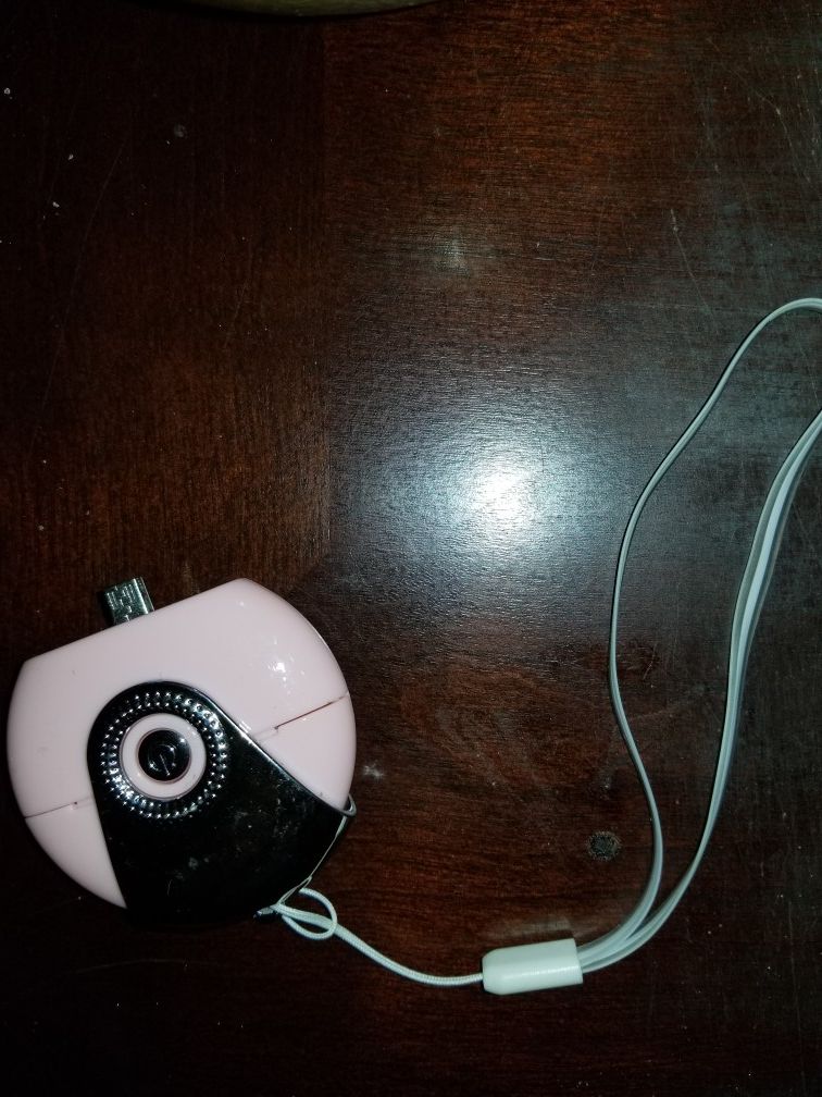 Mist. This hooks into ur phone. Its a cool mist for ur face. Has a nice smell to it