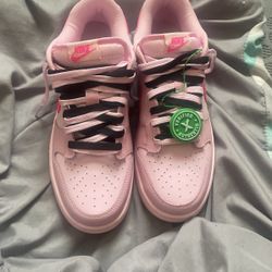 Triple Pink Barbie Dunks 9.5 NEW NEVER WORN