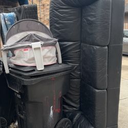 Black Leather Couch