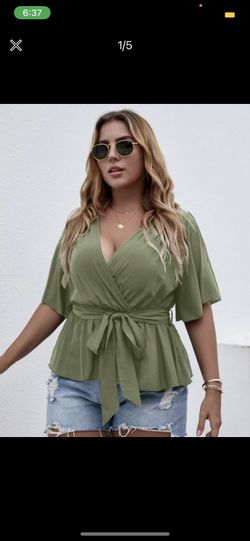 Blouse Sage Green 1XL