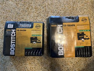 New (2) Bostitch Air Nailers In The Cases