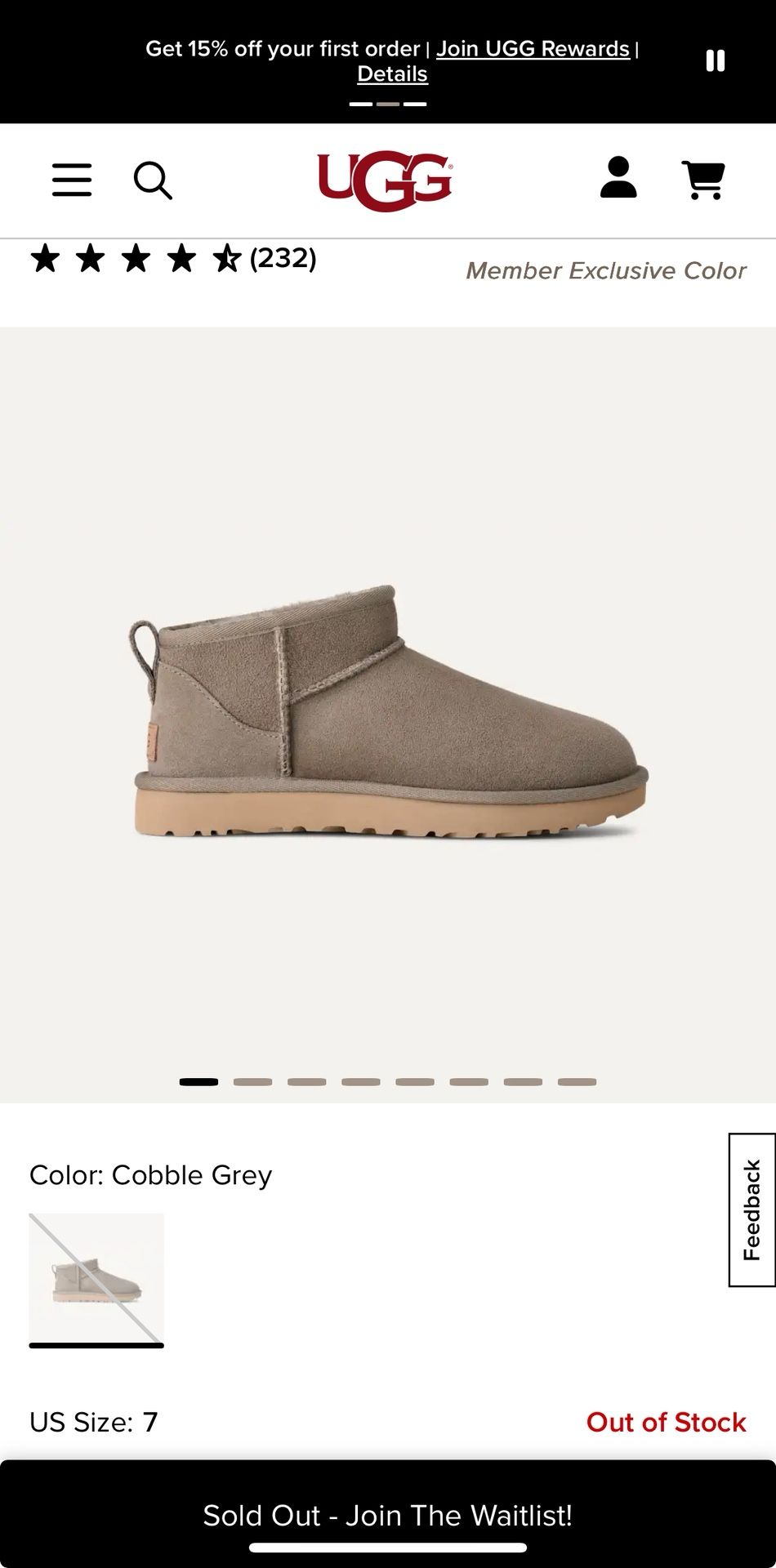 New UGG Classic Ultra Mini Boot