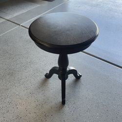 Black pedestal side table or end table