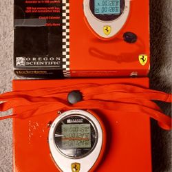 Ferrari Stopwatch Hockenheim By Oregon Scientific 500 Lap New