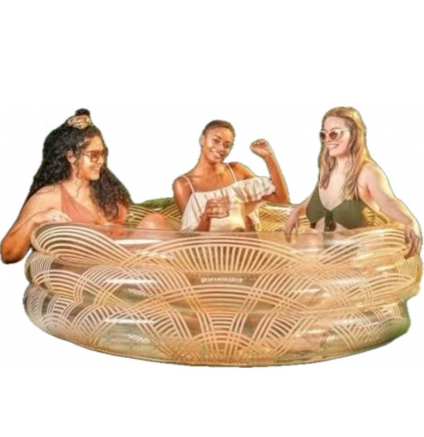 Indoor Outdoor Inflatable Pool Adult Kid Couple MINNIDIP Arched Rattan Designer