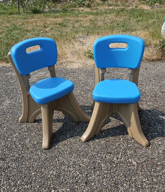 Two LIKE NEW Step 2 Toddler Chairs.