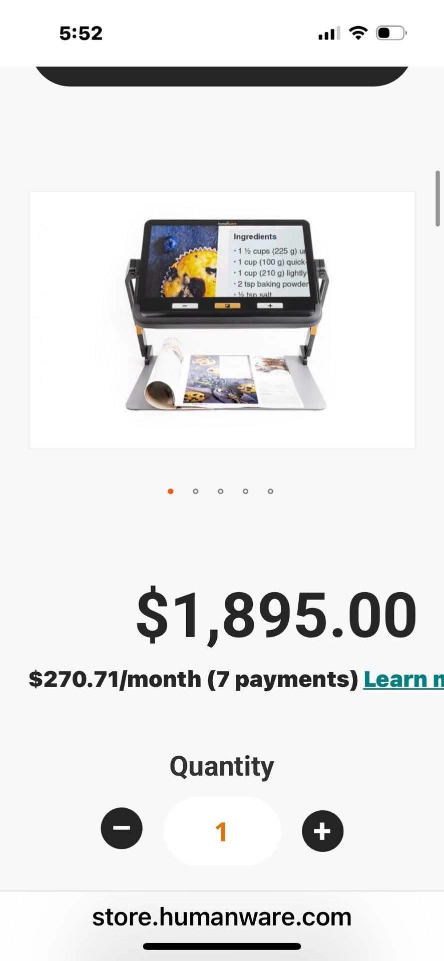 HUMANWARE explorē 12 – Portable video magnifier-NEW