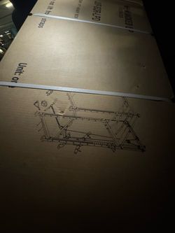 Jacked up squat rack
