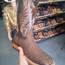 Botas De Piel Cuello De Toro Rodeo 