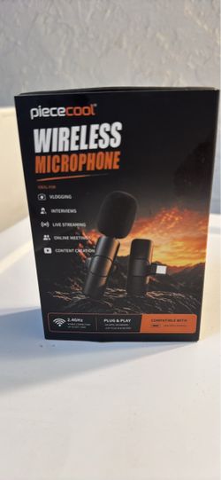 Piececool Wireless Lavalier Microphone