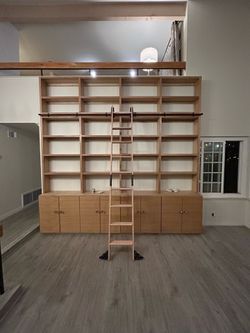 Bookcase with ladder