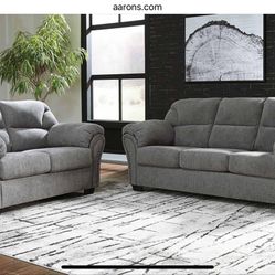 Gray Sofa and Loveseat Set. Brand new (Less than a month old) Tags still on