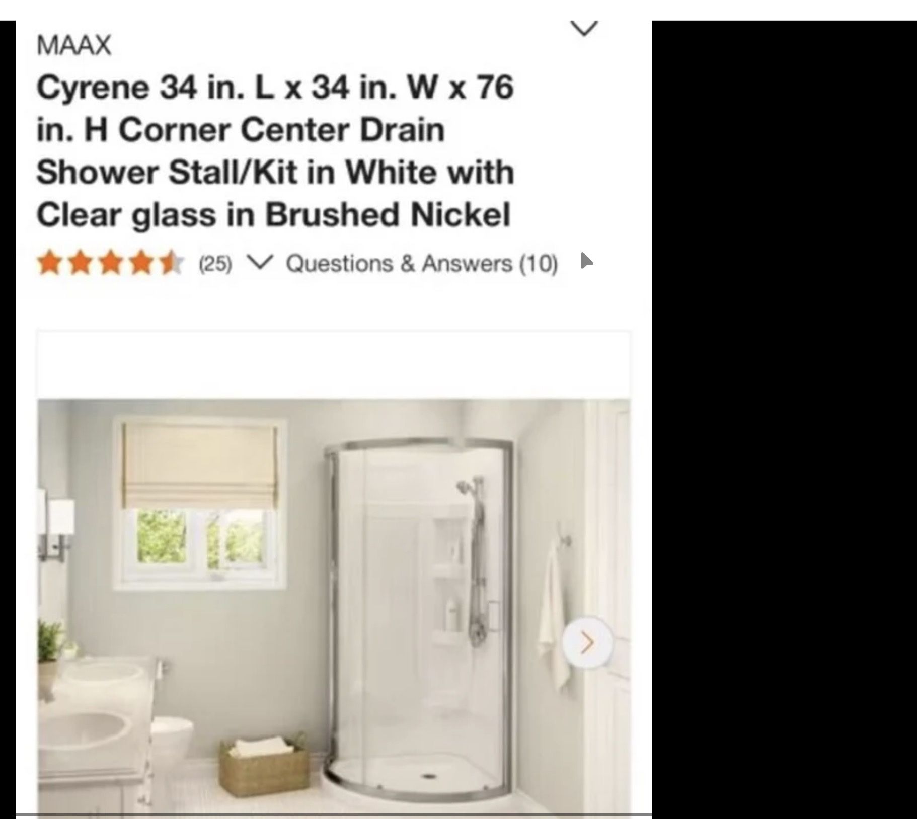 Hola mi gente tengo este shower completo viene con paredés y base y puerta precio de tienda es de $1072 con inpustos yo lo tengo por $800 ya todo Leer