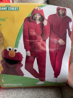 Elmo costumes. Adult (Large) and Child (2T/3T approx).