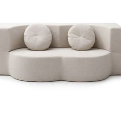 Folding Sofa Bed with Pillow,