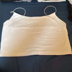 white crop top