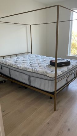 Gold Frame Canopy Bed