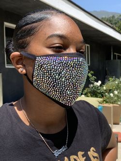 Rhinestone Bling Mask