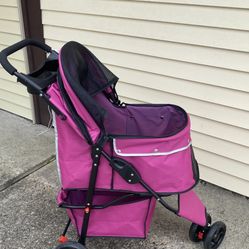 Pre-owned Small Dog, Cat Or pet Stroller Pink Color