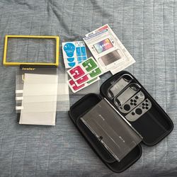 Nintendo Switch Case with OLED Clear Case With Screen Protector