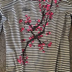 Girls off the shoulder sakura shirt 