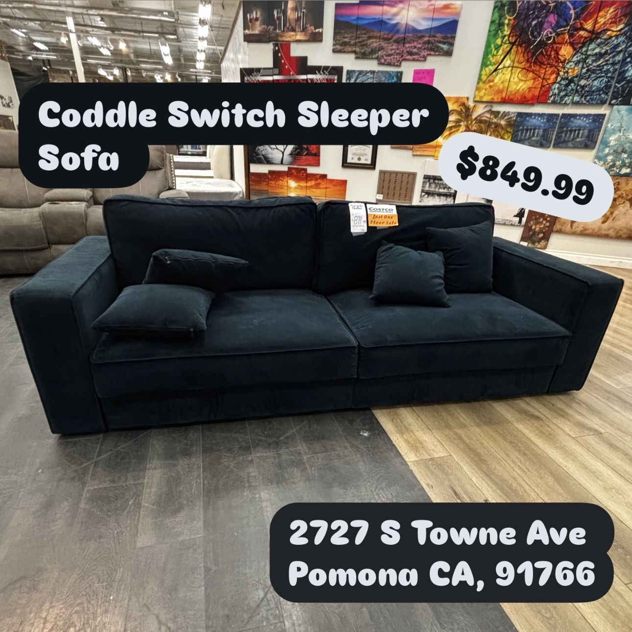 Coddle Switch Sleeper Sofa In Blue