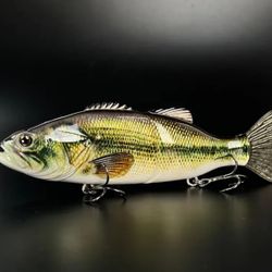 Realistic Bass Bait! Single Jointed