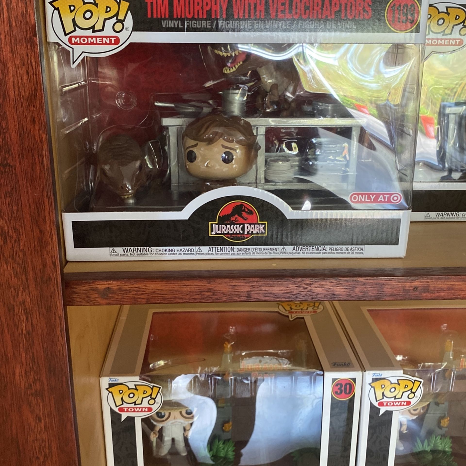 Funko Pop Moment Tim Murphy With Velociraptors #1199