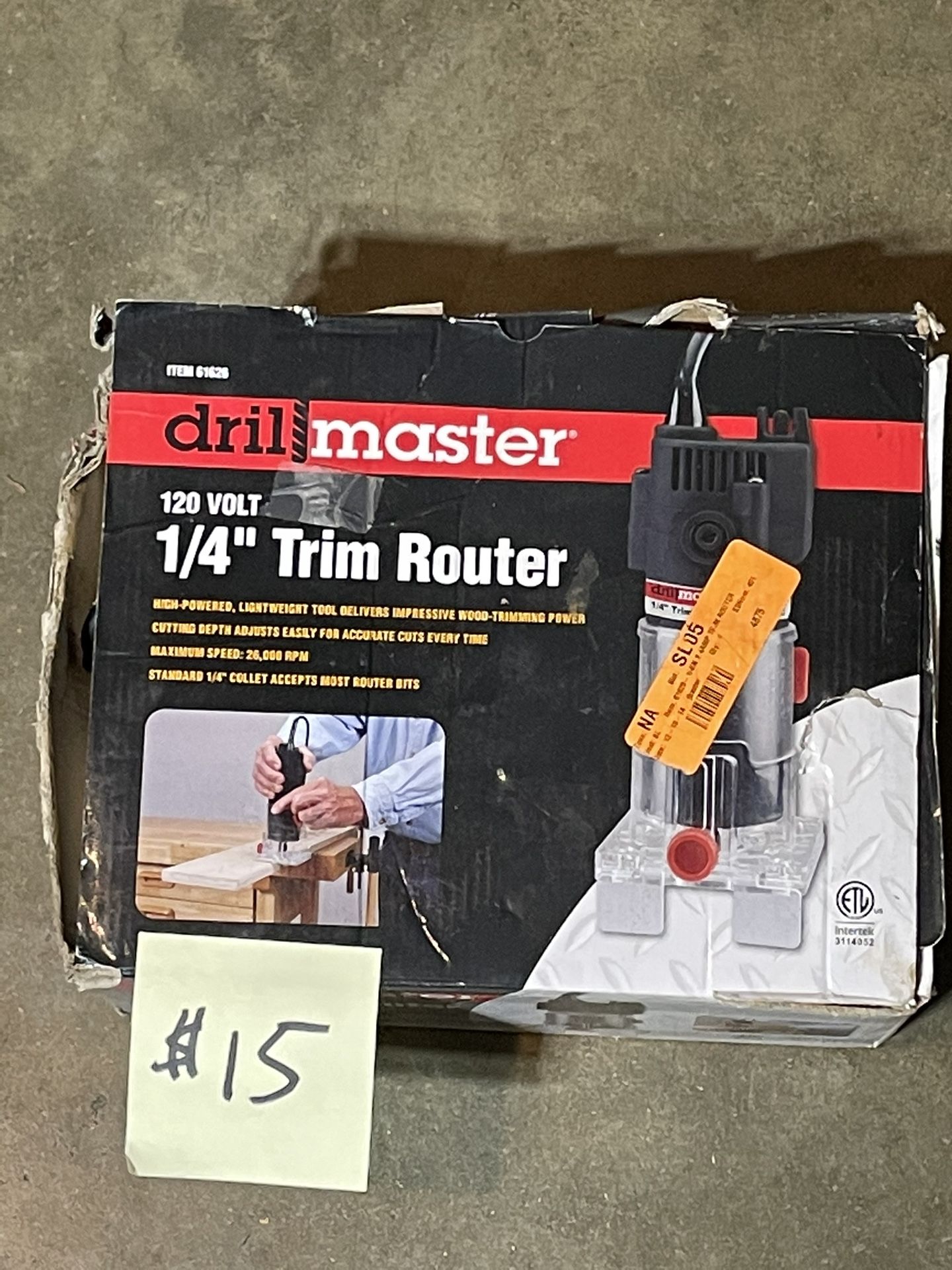 Drill For Master 1/4” Trim Router