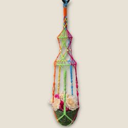 Youpa's Rainbow Macrame 48" Planter Plant Hanger (AZUSA) 