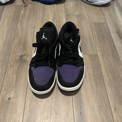 Jordan 1 Purple white Court Low