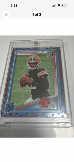 2025 Shadeur Sanders Rookie card Donruss Optic Stars Prizm
