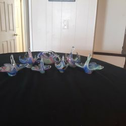 Murano  7pc. Lavorazione Arte Glass Collection 