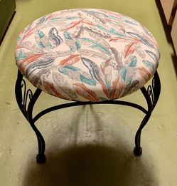 Reupholstered stool