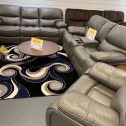 NEW COMFY GRAY RECLINING SOFA LOVESEAT SET ON SALE NOW ONLY $999! 🤩 NO CREDIT NEEDED FINANCE AVAILABLE 💰☎️ SAME DAY DELIVERY 🚚 
