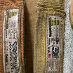 Two 12 Foot Straps And One 6 Foot Strap