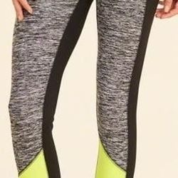 Hollister Women's Compression Leggings, Gray/Black, Size XS