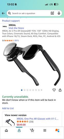 Xreal Air 2 Pro/ Xreal Beam