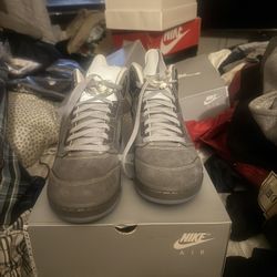 Jordan 5 Wolf Grey Sz 9