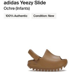  Yeezy Slide Ochre Infant Size 4K