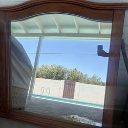 🪞 Bold, Beautiful, and Built to Impress – Large Wood-Framed Mirror 🪞  💥 Pick your own price 