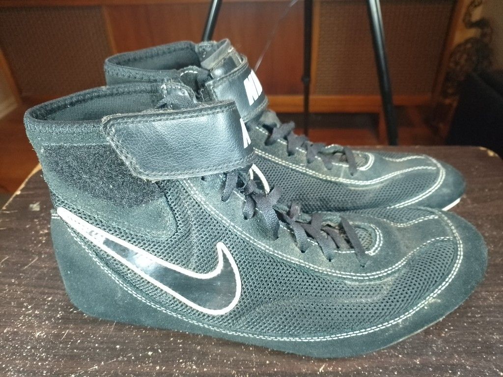 Nike Speed Sweep VII 7 Wrestling Shoes 366683-001 Black White Men's Size US 10.5