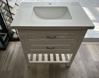 30 Inch Bathroom Vanity Cabinet Combo  Come with Countertop and Sink   $299