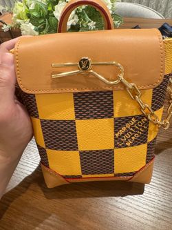 Nano Crossbody Bag - Yellow Checkered
